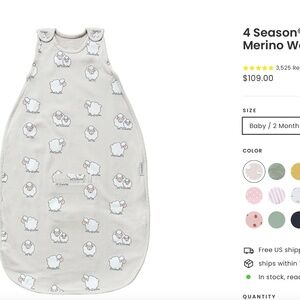 Woolino sleep sack 2-24 months